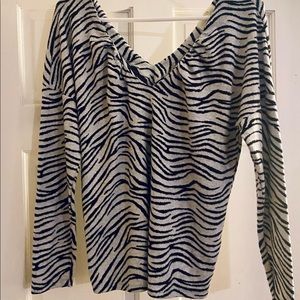 ANTHROPOLOGIE | Striped, slouchy blouse